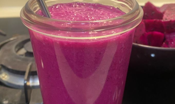 自製火龍果汁 自製火龍果汁